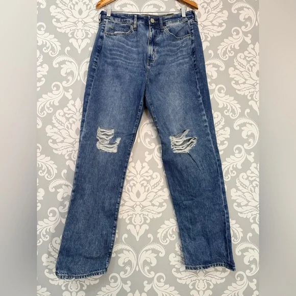 Torrid Distressed High Rise Stretch + Rigid Jeans - Picture 2 of 9